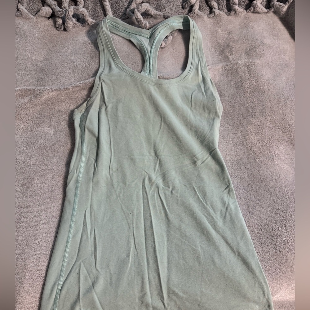 Lululemon Athletica Light Green Tank Top